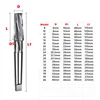 1: 10 spiral groove taper machine reamer HSS taper shank reamer 8-46mm, used for cutting and grinding holes in machine tools 2