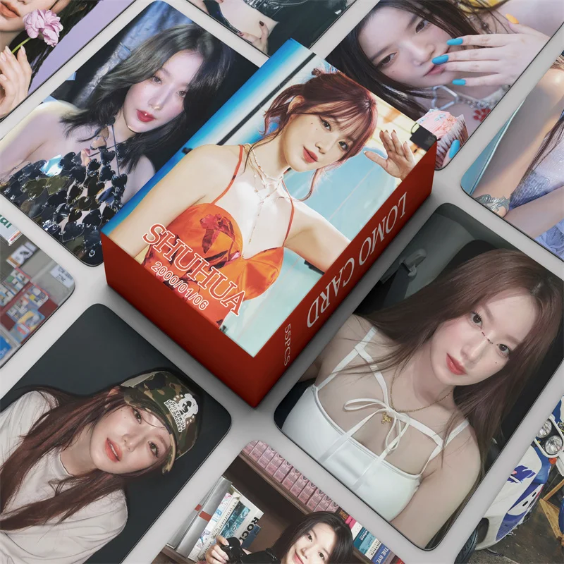 55pcs/set Gidle Album I SWAY Lomo Card YUQI Minnie SHUHUA HD Photo Card Fan Collection Gift (G) I-DLE Postcard