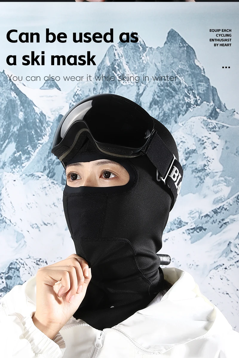 WEST BIKING Radfahren Sturmhaube Winter Thermal Warm halten Anti UV Herren Caps LSF 50, schnell trocknend, atmungsaktiv, Outdoor-Sport, Herrenmütze – Detail 8