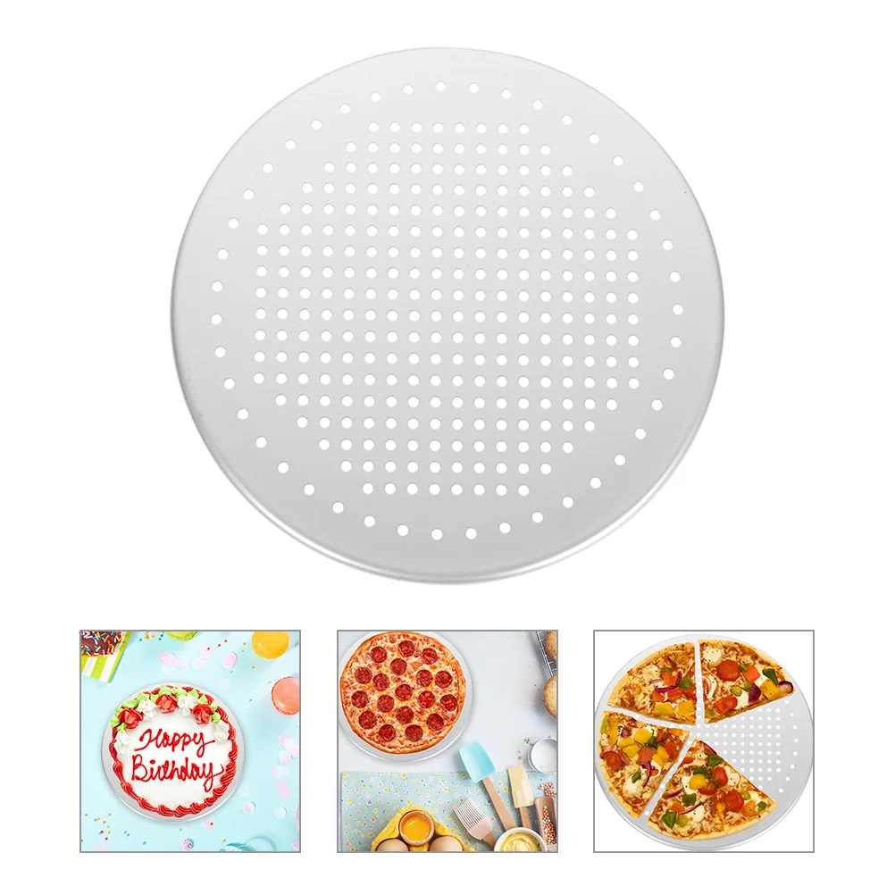 

Bakeware Roasting Pan Oven Household Pizza Screen Steamer Round Tray Perforated Baking Mold/cake