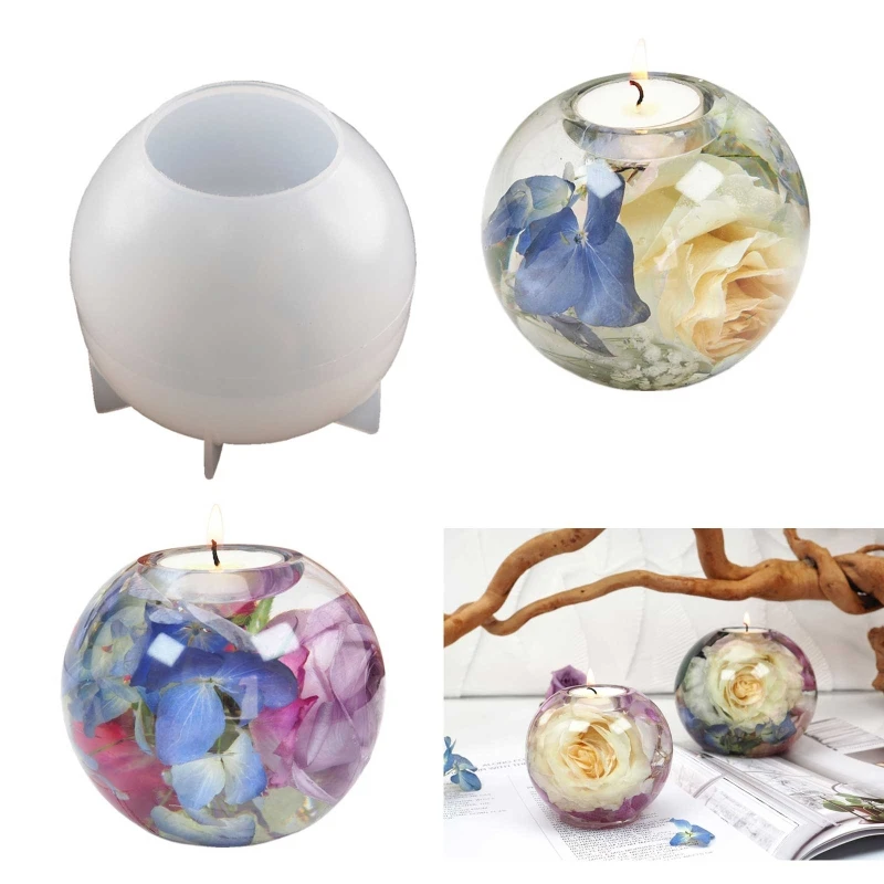 Epoxy Resin Crafts Decorations Resin Sphere Mold Jewelry Candle