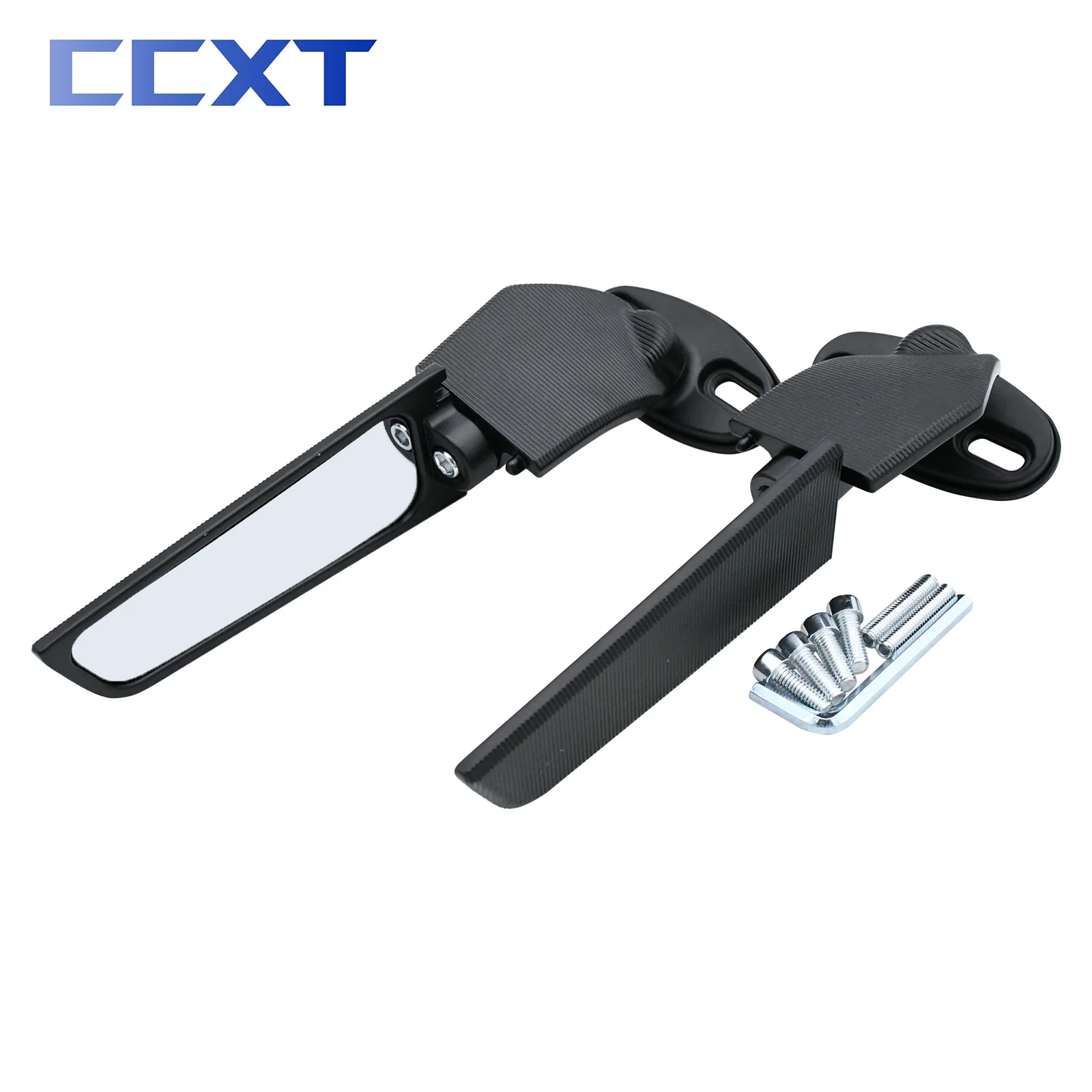 Motorcycle Mirror Modified Wind Wing Adjustable Rotating Rearview Mirror For Yamaha R15V3 R25 R3 R1 R1S R6 R6S V2 V3 FZ6R YZF650 4
