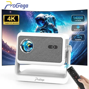 PROGAGA PG370 Proiettore Full HD 1080P per film WiFi Proiettore Android 4K PG370 Smart TV Home Theater Mini proiettore video portatile proiettore proiettore 4k mini proiettore videoproiettore proiettore 4k android