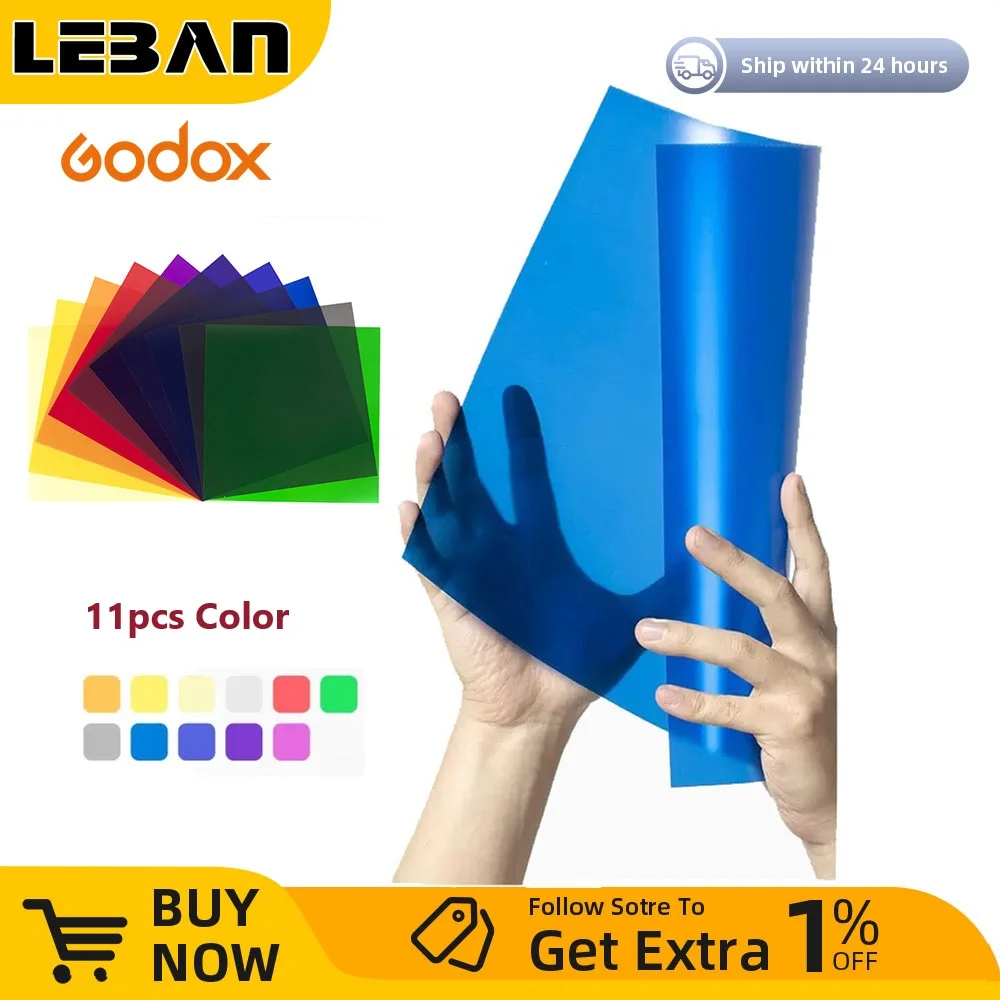 vhbw 12x Colour Gel Filters compatible with Nikon Speedlight SB-16A