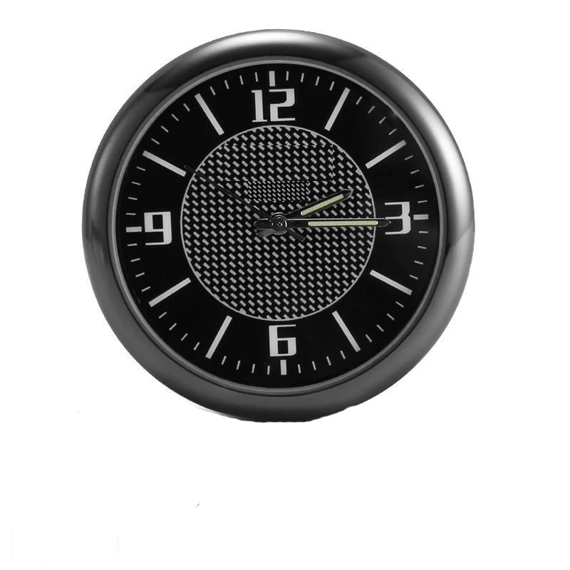Auto Uhr leuchtende Mini-Automobile interne aufklebbare Digitaluhr Mechanik Quarzuhren Auto Ornament 40mm 43mm