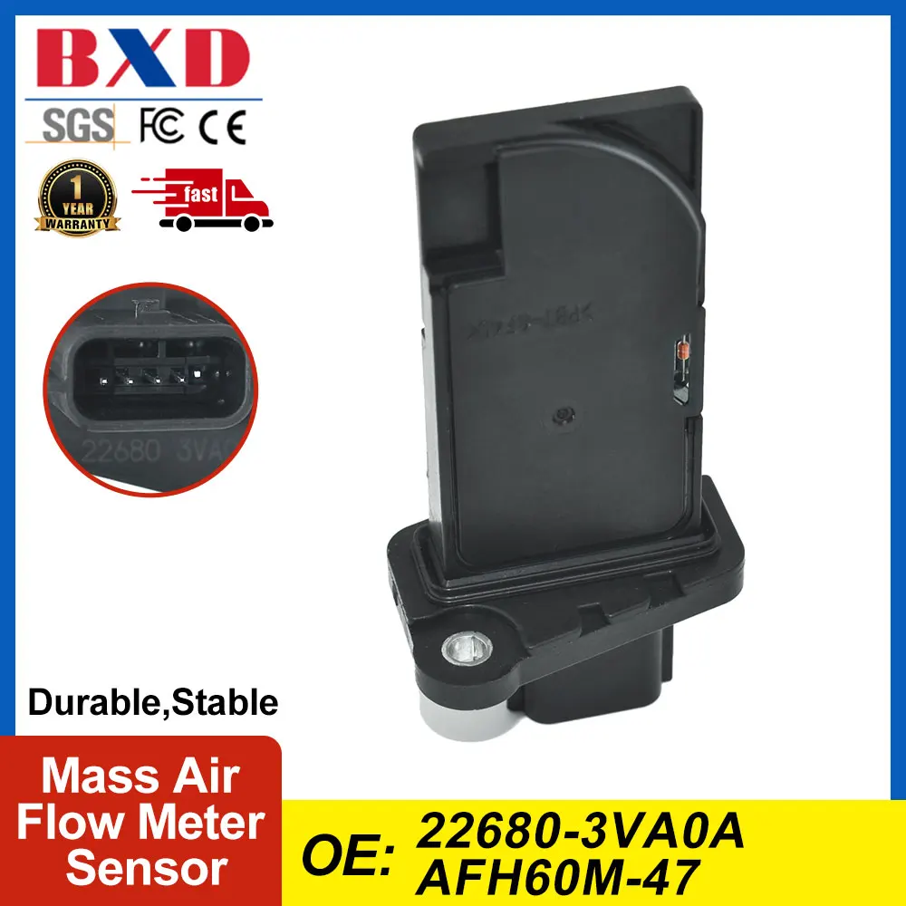 

Датчик массового расхода воздуха MAF 22680-3VA0A AFH60M-47 226803VA0A для Nissan Altima Maxima Murano Pathfinder Quest Rogue
