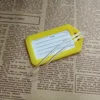 1 Set 100 Pcs PVC Luggage Loops Name Loops Straps ID Cards Loops (Transparent) Name Tag Loop ID Strap 2