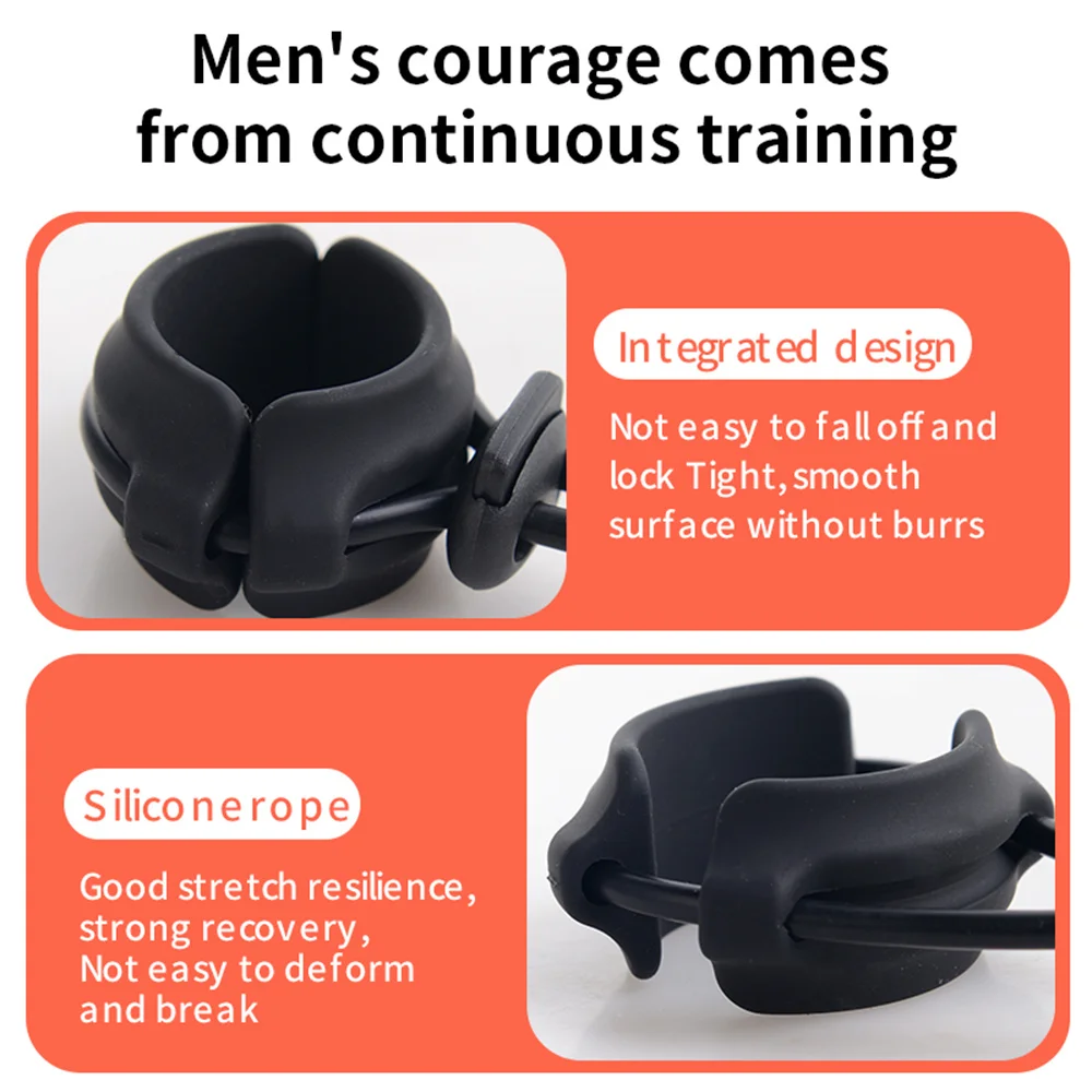 Male Sex Toys Men Cock Rings Drop Ball Heavy Weight Stretcher Silicone Penis Ring Enlargement Extender Pull Eexercise Tool Adult Erotic Toys