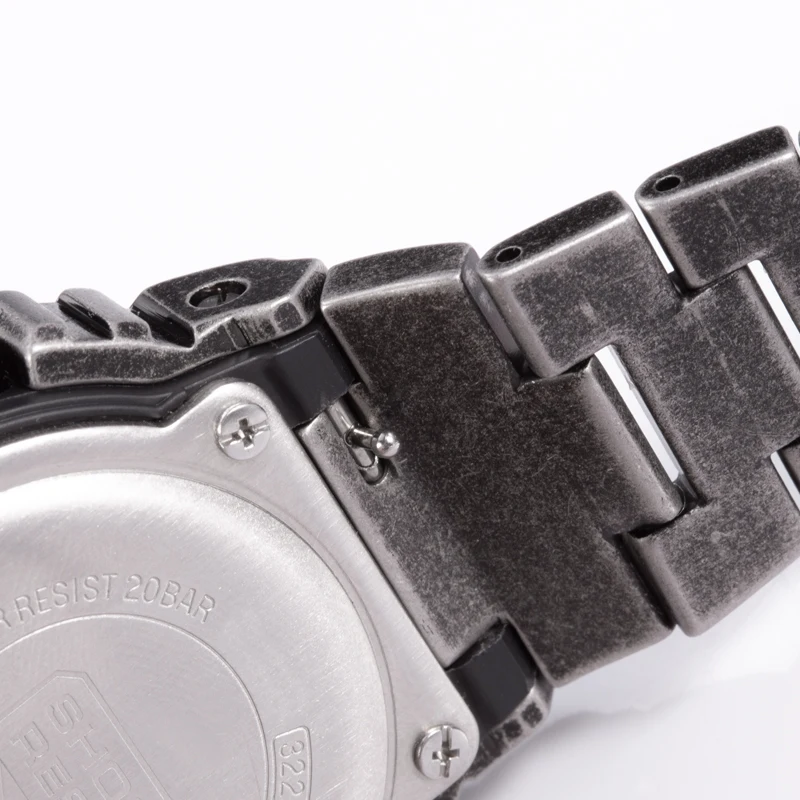 Modified Metal Watch Strap DW5600 G5600 GB5600 Watchbands Bezel Paisley Pattern With ToolsRetro Distressed Style