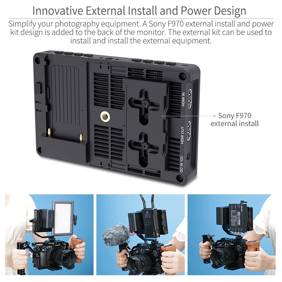 FEELWORLD F5 Pro V4 6 Inch Touch Screen DSLR Camera Field Monitor