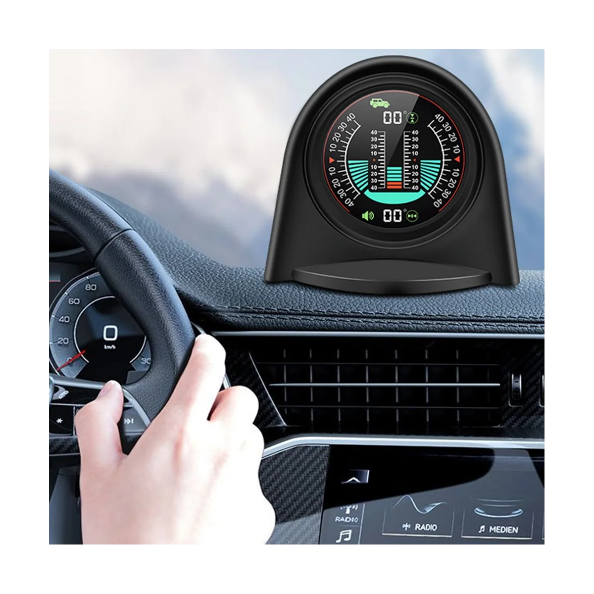 

Автомобильный Клинометр X94 HUD, Цифровой Инклинометр, 4X4GPS, для внедорожника, с автоматическим шагом, наклонным углом, умный дисплей наклона