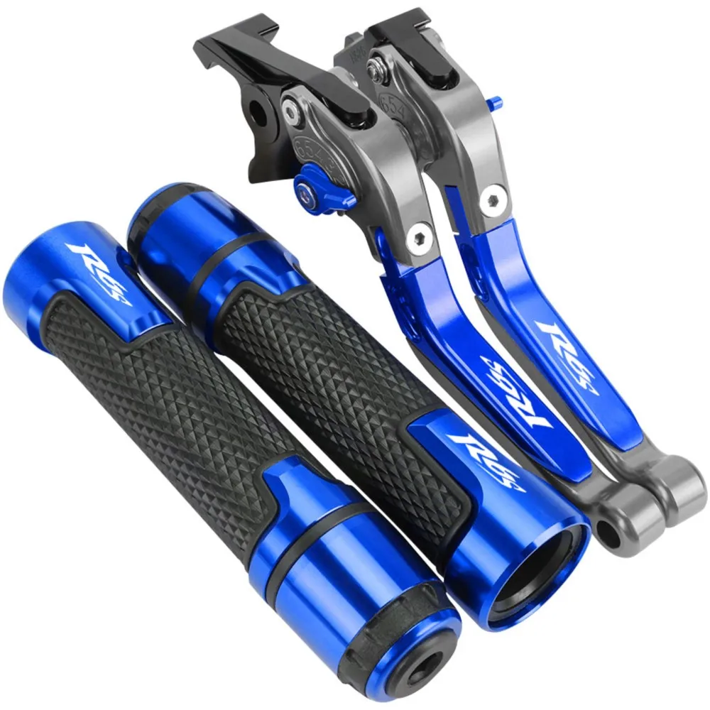 

R6S Motorcycle Folding Extendable Adjustable Clutch Brake Levers Handbar End Grips FOR YAMAHA YZFR6S YZF R6S 2006 2007 2008 2009