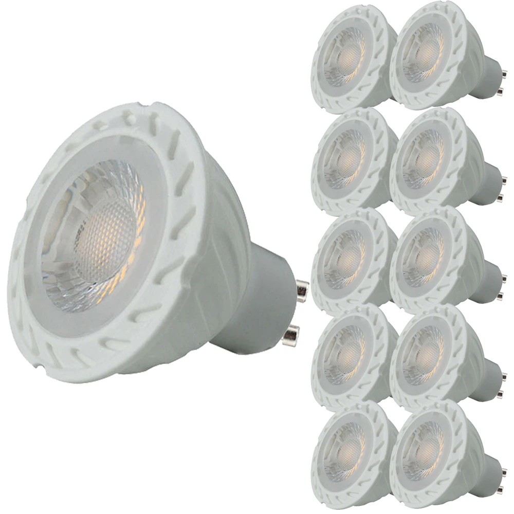 led spotlight bulbs 10-Piece GU10 LED Spot Light Bulb 5W Same Size 50x60mm Flood Light Bulb 85-265V AC Warm White Cool White =50W Halgoen Bulb led spotlights indoor