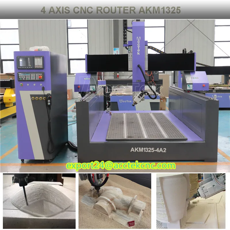 3Axis 4Axis 5 Axis Foam Cutting Machine 3D Styrofoam Carving CNC Router High Z Axis Wood Sculpture Milling Machine 1325 1530