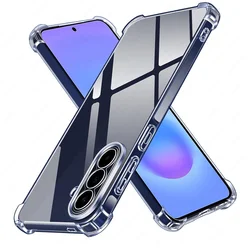 Clear Silicone Shockproof Back Cover Case - Enhanced Protection and Style - Samsung A15 (Transparent)
