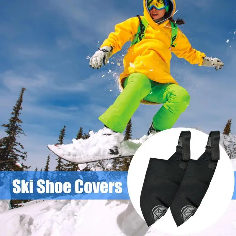 Thickened Insulated Waterproof Warm Shoe Covers Snow Boots Covers Protector Winter Sports Accessory Ski Boot Covers 1 pair