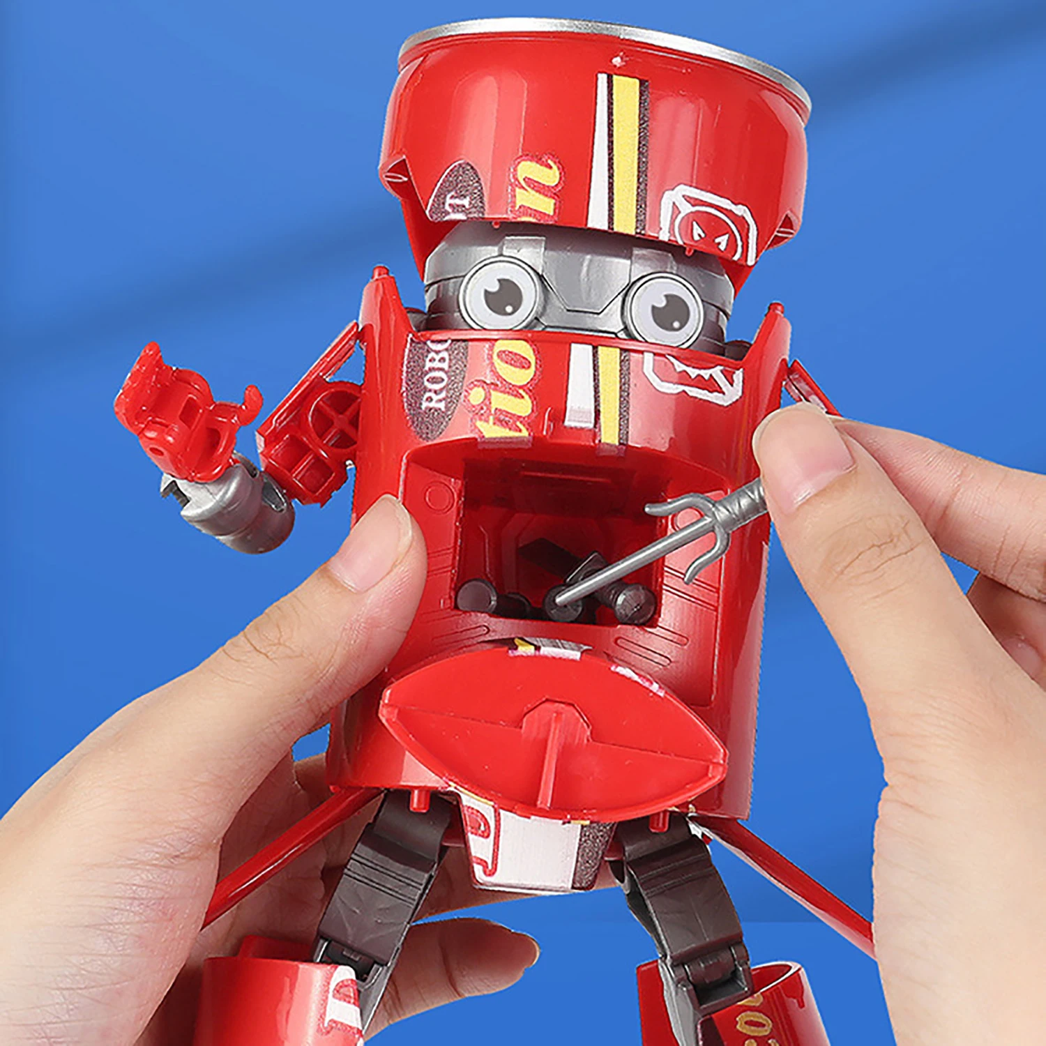 Can Cola Transformed Beverage Soda Robot, Samurai King Kong Boy Toy Gift 3