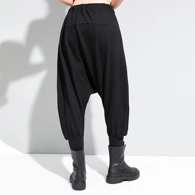 Black Loose Harem Pants 2