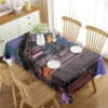 New York City Tablecloth Modern Cityscape Night Scene Rectangular  Living Room Dining  Kitchen Banquet Decorations 3