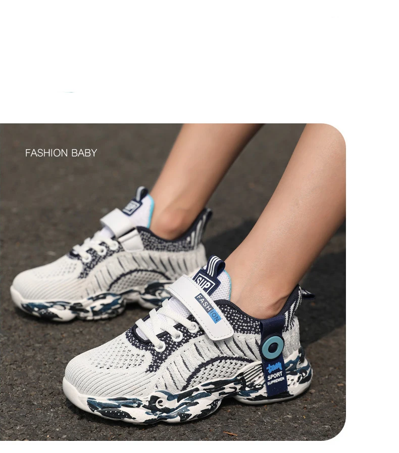 Cool Looking Graphics Design Non-slip Soft Sole Kid Boys Sneakers