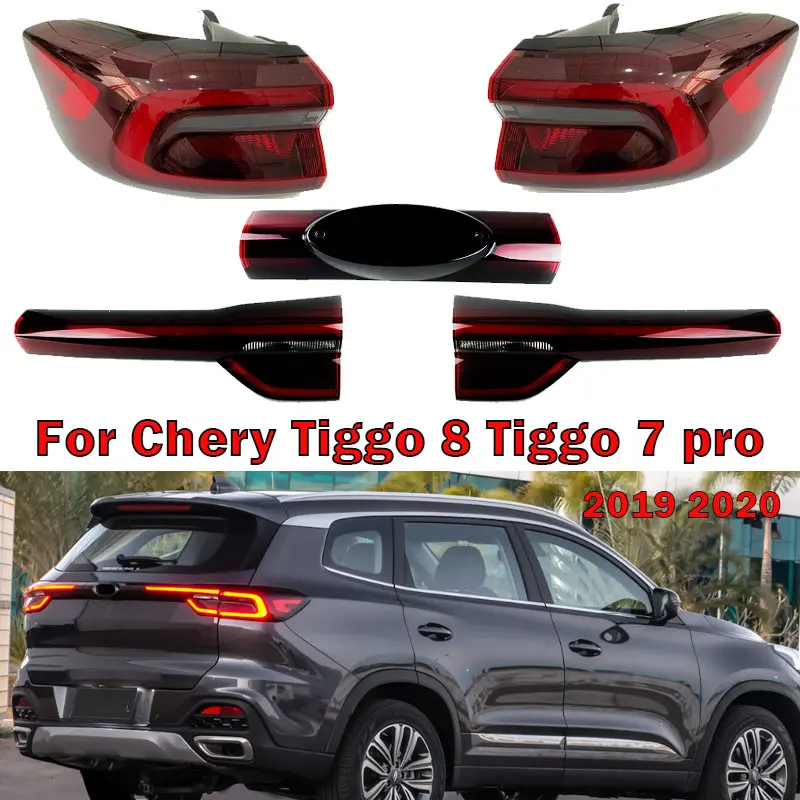 Auto Accessories Turn Signal Brake Light Reversing Light Car Rear Tail Light Assembly For Chery Tiggo 8 Tiggo 7 pro 2019 2020