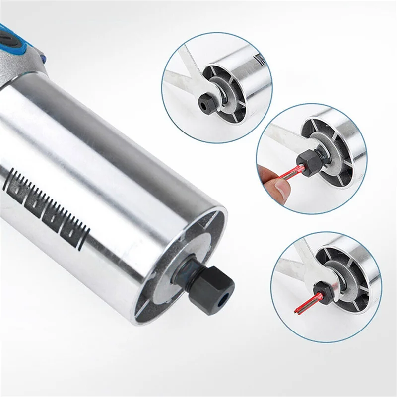 800W Electric Wood Router Woodworking Electric Trimmer Engraving Slotting Trimming Carving Router With 6.35mm Milling Cutter