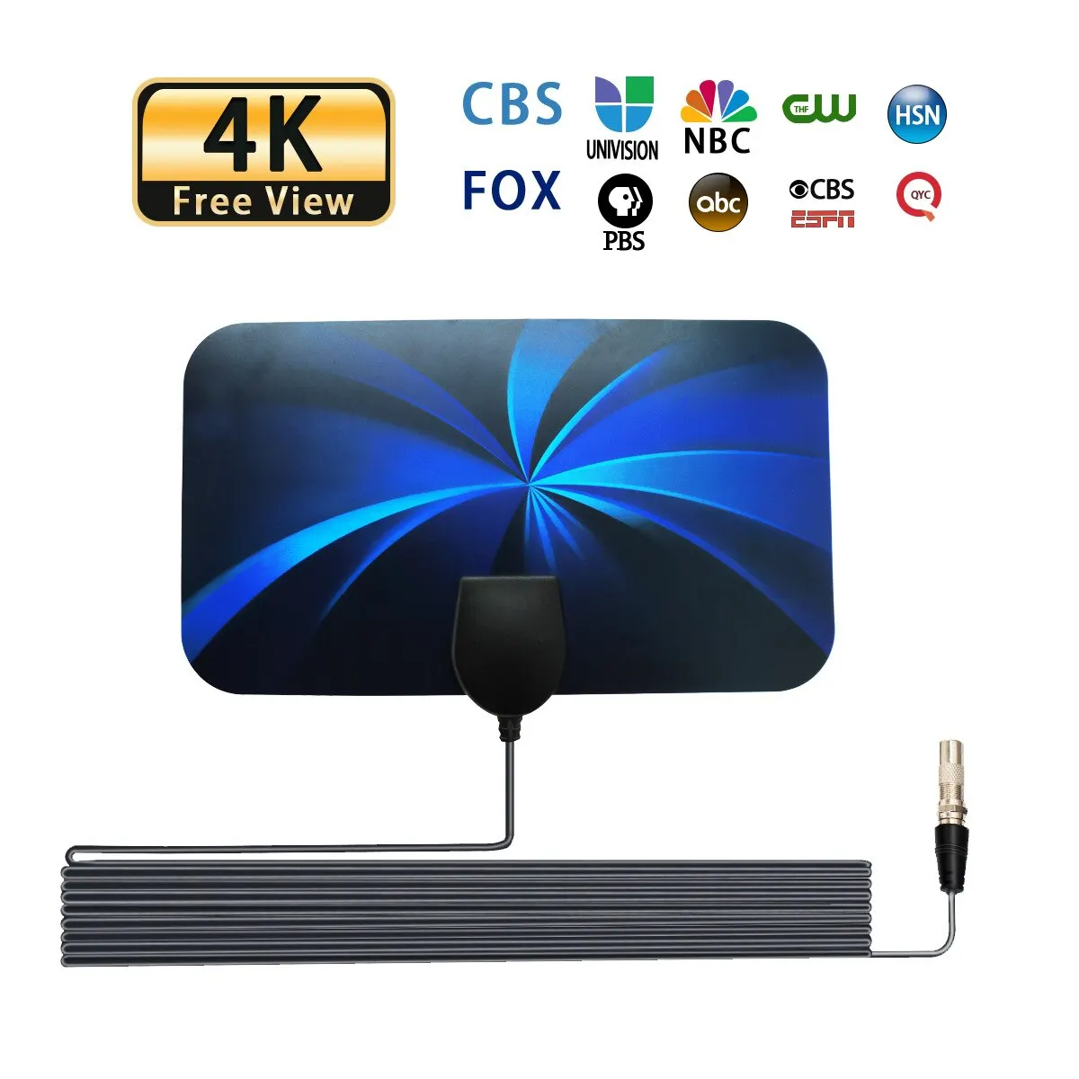 tv antenna Digital TV Indoor Antenna Ground Wave Mini Hdtv Antenna Hdtvt2 For Car RV Travel Smart TV