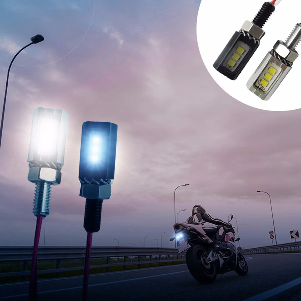 

2 PCs Universal 12 V Backlight Bolts, License Plate Bolt Lamp, LED Motorcycle Signal Lamps