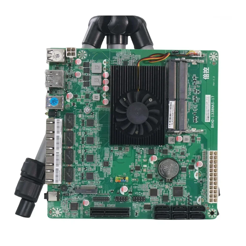NAS Alder Lake N100 / Twin Lake N150  Motherboard DDR5 SODIMM 4800MHz 16GB 4*I226 2.5G 1*DP 1*HD 2*USB3.0 6*USB2.0 2*M2_SSD NVME 4