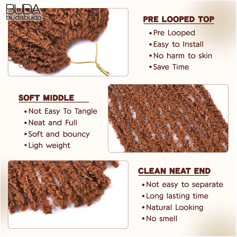 Butterfly Locs Crochet Hair Extensions Locks Braid Synthetic Hair 4