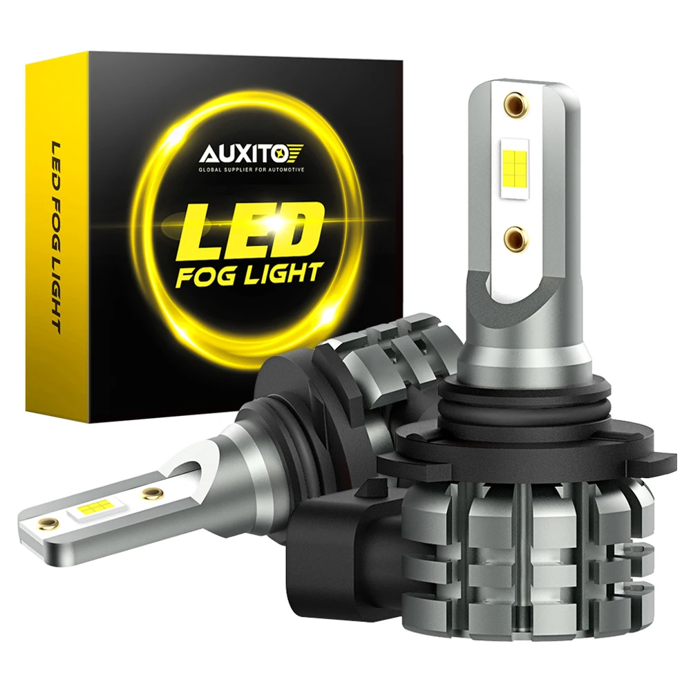 

AUXITO 2 шт. 9006 HB4 светодиодный Canbus противотуманные светильник лампы 9005 HB3 H8 H9 H11 Светодиодный Противотуманные фары без ошибок желтый белый Дневные ходовые светильник DRL