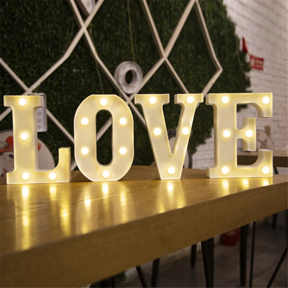 Illuminated LED Alphabet Letter Light - Stylish Decor