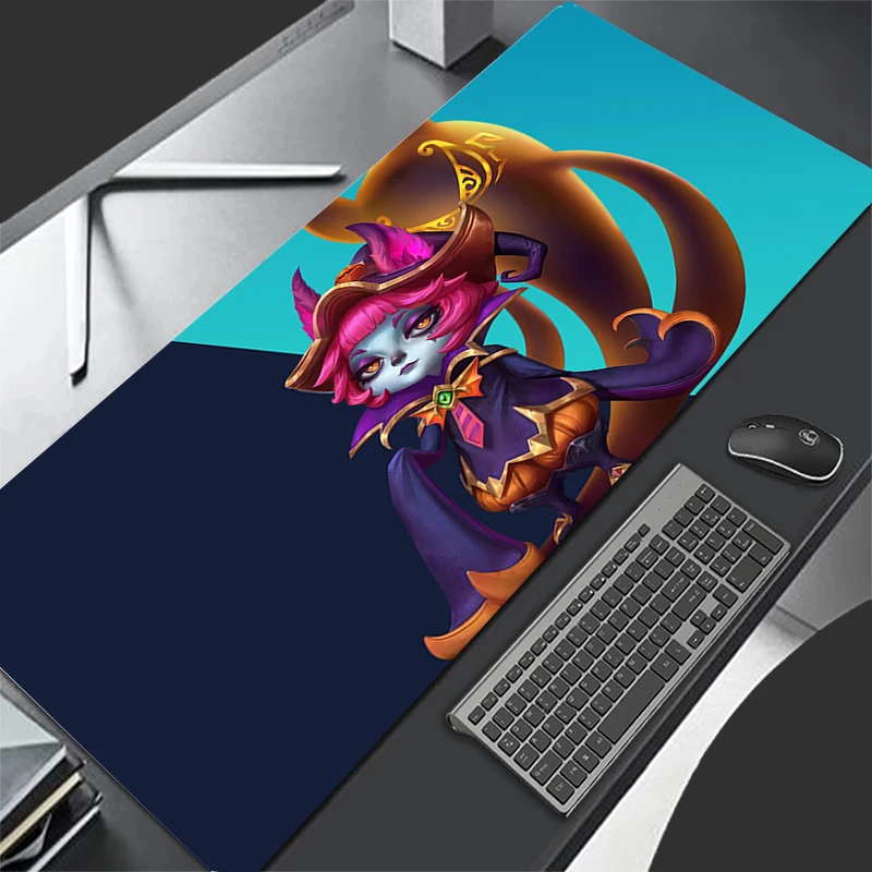 Anime League of Legends Large Mouse Pad Akshan Vex XXL Keyboard Mousepads  40*90CM Rubber Gaming Desk Mat for Laptop Gamer Pad - AliExpress