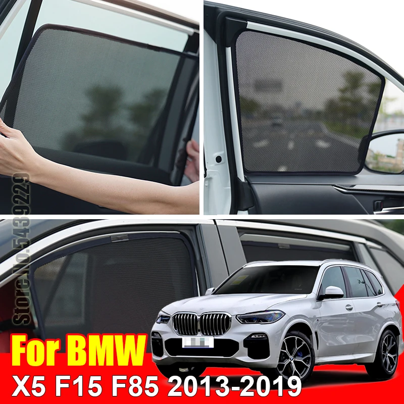 

For BMW X5 F15 F85 2013-2019 Car Sun Visor Accessori Window Cover SunShade Curtain Mesh Shade Blind Custom Fit