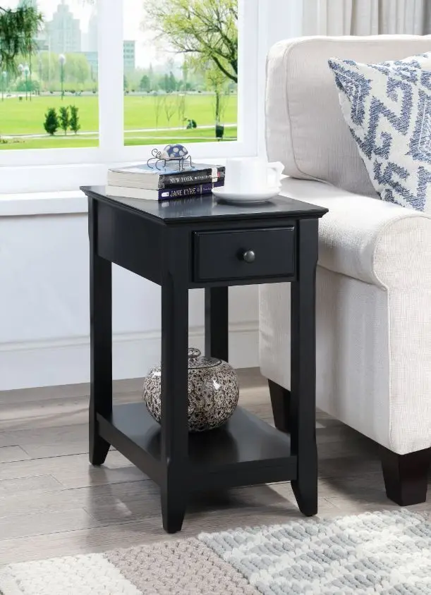 

Stylish Black Finish ACME Bertie Accent Table Adds Elegance to Your Space with 82740 Model Number