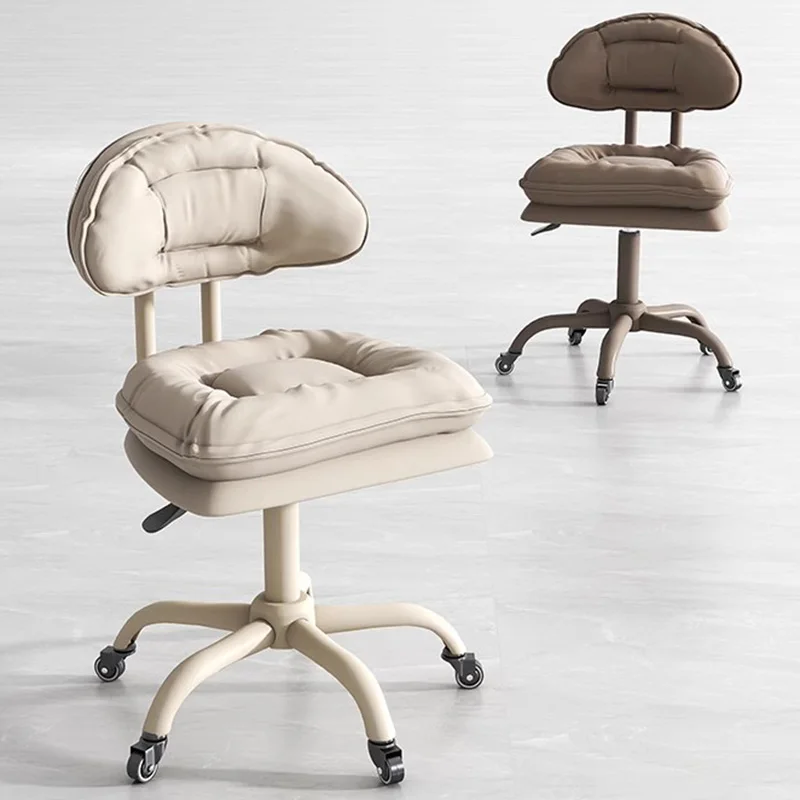 

Lounge Cutting Barber Chairs Makeup Facial Wheel Aesthetic Barber Chairs Stylist Dressing Taburete Con Ruedas Furniture WJ35XP