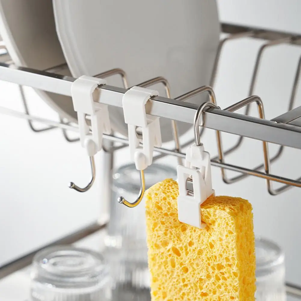 3Pcs/Set S-shaped Hook Punch Free Space-saving Stainless Steel Handrail Towel Hanging Clip Hook Household Supplies