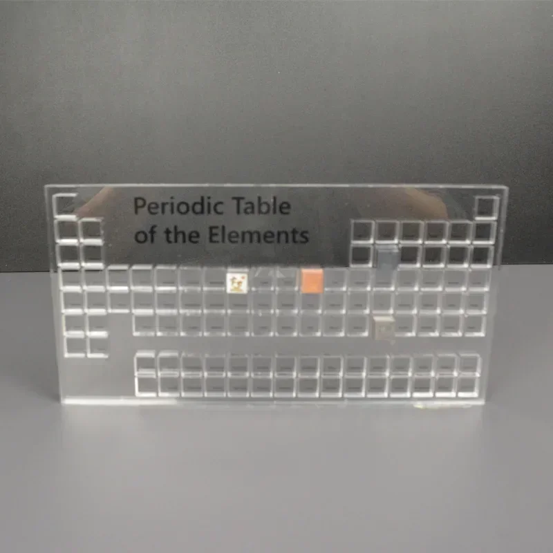 Element Cube Collector Box Acrylic Box Case 10mm Grid Element Cube Collection Clear Periodic Table Storage Boxes