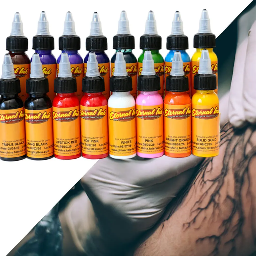 Ink pigment Pigment Kit 1oz 30ml Pure color Durable for Beauty Tools