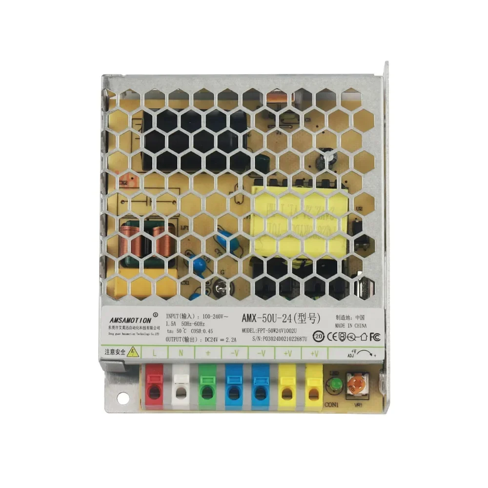 AMX-50U-24 Switching Power Supply 220V to 24V AC to DC Output DC 24V 4.5A 2.2A Power 100W