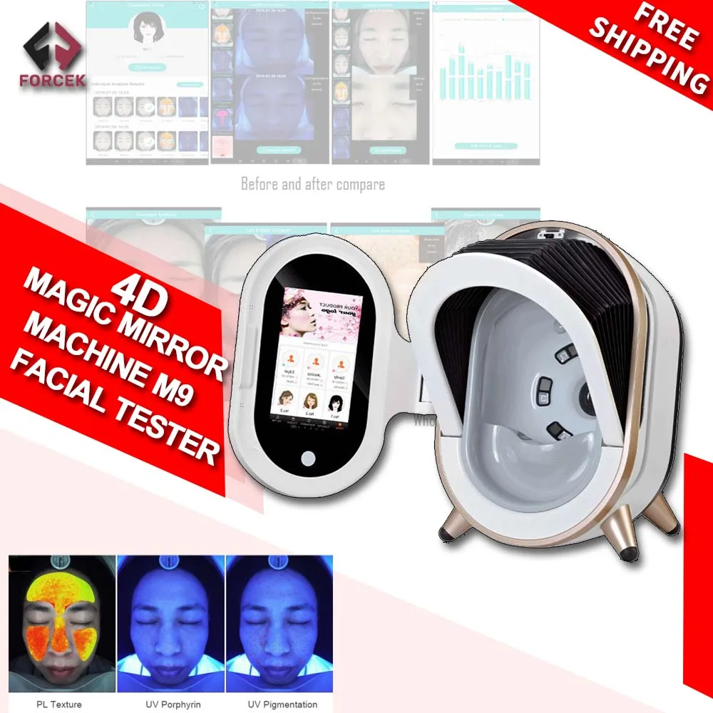 Magic Mirror Facial Skin Analyzer Machine Face 3D AI Recognition