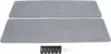 2Pcs Acoustic Freestanding Privacy Partitions 60""X16"" Gray Desk Panels Noise Reducing Freestanding Desk Partitions Acoustic 3