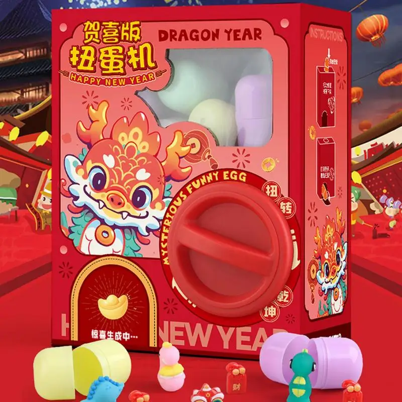 Egg Vending Machine Toy Boxing Machine With Music Claw Doll Machine Mini Claw Stuffed Machine Toys For Girls Kids Birthday Gifts 3