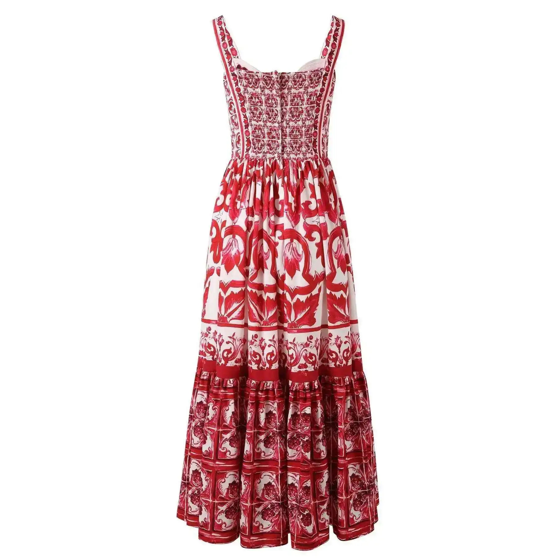 JAMERARY المدرج الصيف عطلة فستان ماكسي المرأة السب...