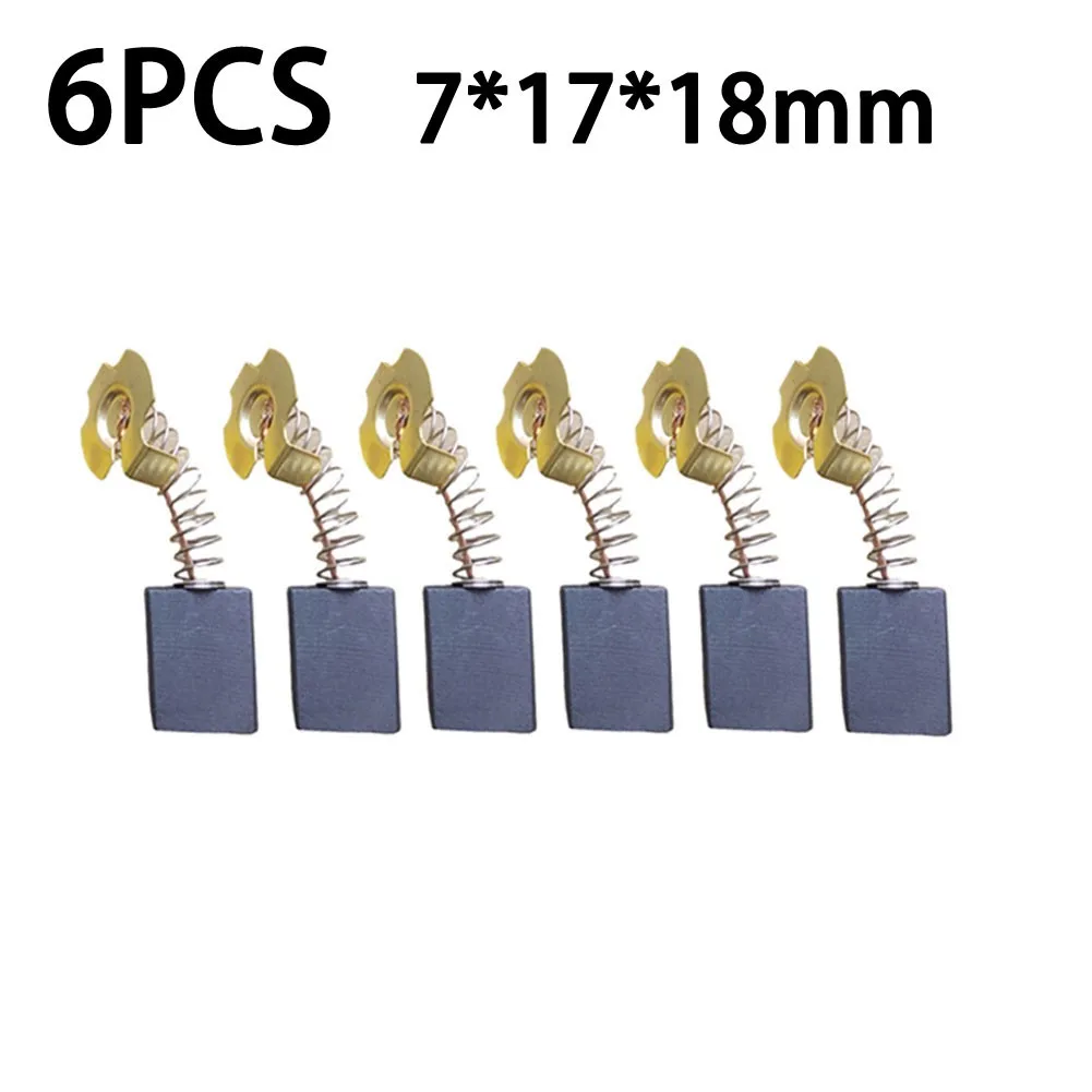 

6PCS 7×17×18mm Carbon Brush Electric Motors Tools Replacement PH65A #44 Wear-resistant Spark Electric Pick Brush Motor Tool