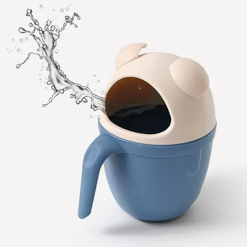 Kids Bath Tool Cartoon Pig Baby Bath Caps Cute Toddle Shampoo Cup Children Bathing Bailer Baby Shower Spoons Washing Hair Cup