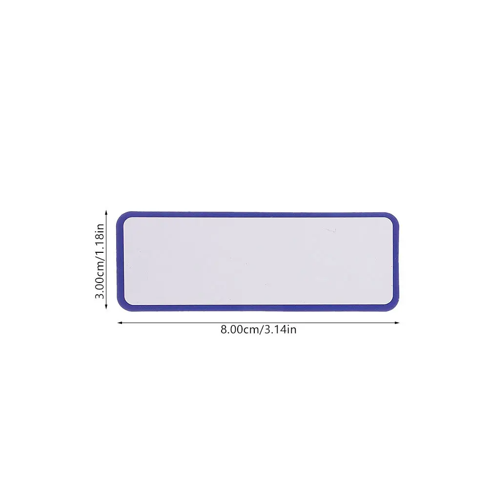 54Pcs 자기 라벨 건식 지우기 가능 재사용 가능한 유연한 스티커 냉장고 화이트보드 메시지 보드 업무 정리용