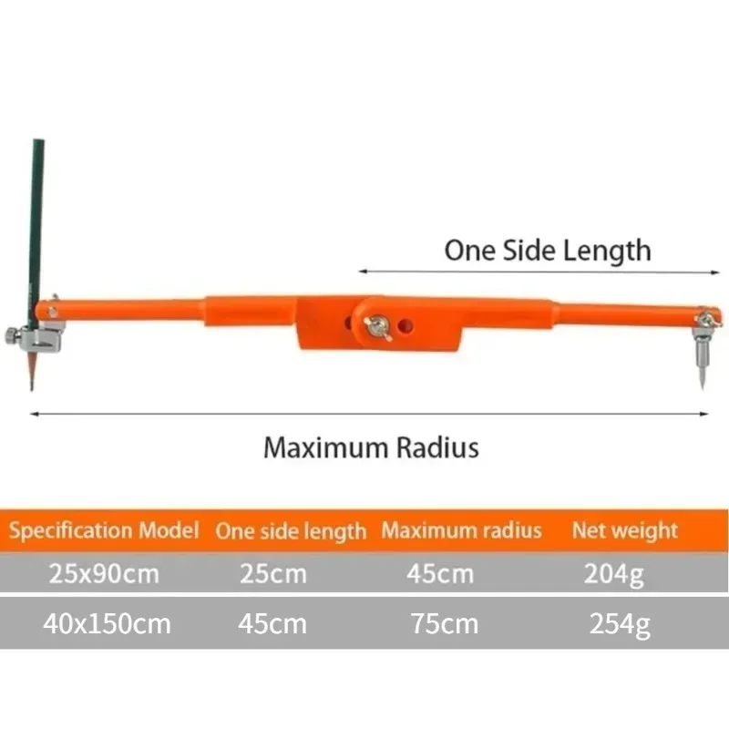 목공 마킹 스크라이버 조절 가능한 컴퍼스 디바이더 게이지 연필 라인 마킹 도구 (목수용)