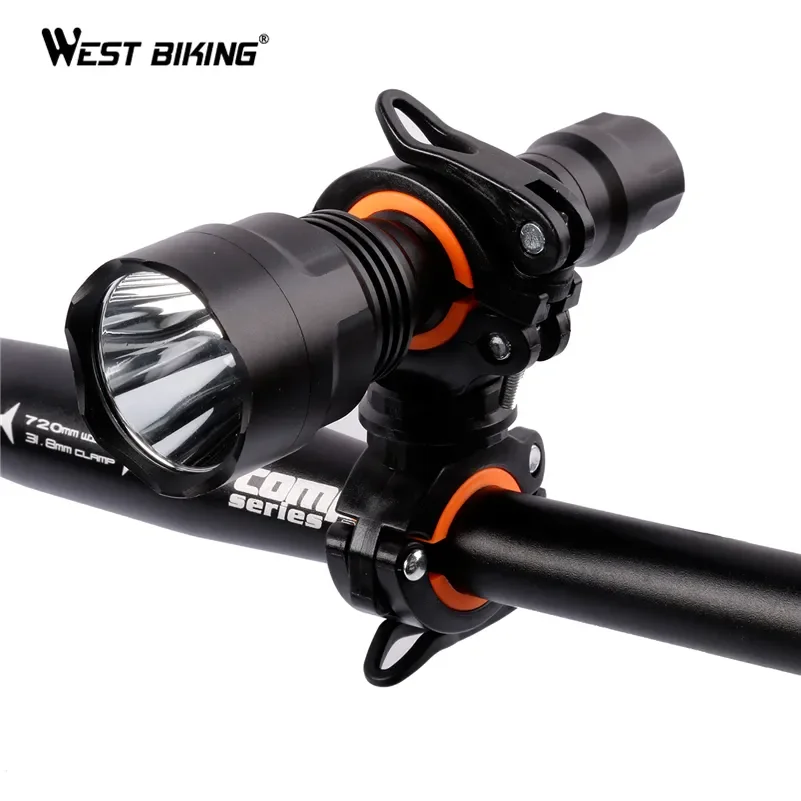 Multifunctional Rotatable Bike Light Holder with LED Flashlight Stand