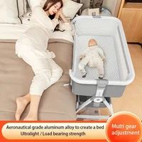 Multi-Functional Baby Crib with Foldable Height Adjustment